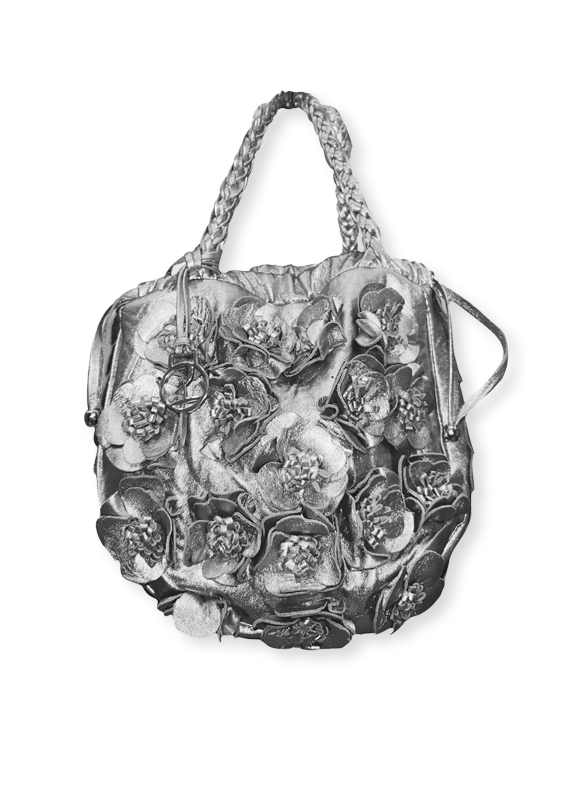 bolsa de flores de couro, bolsa jardim, bolsa pequena, leather bag