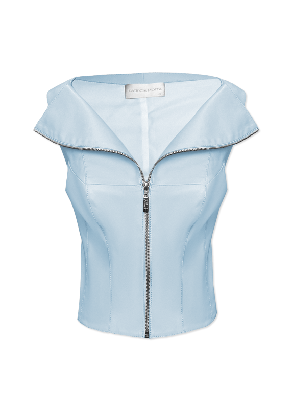 colete couro, colete petalas, colete de couro, blusa de couro